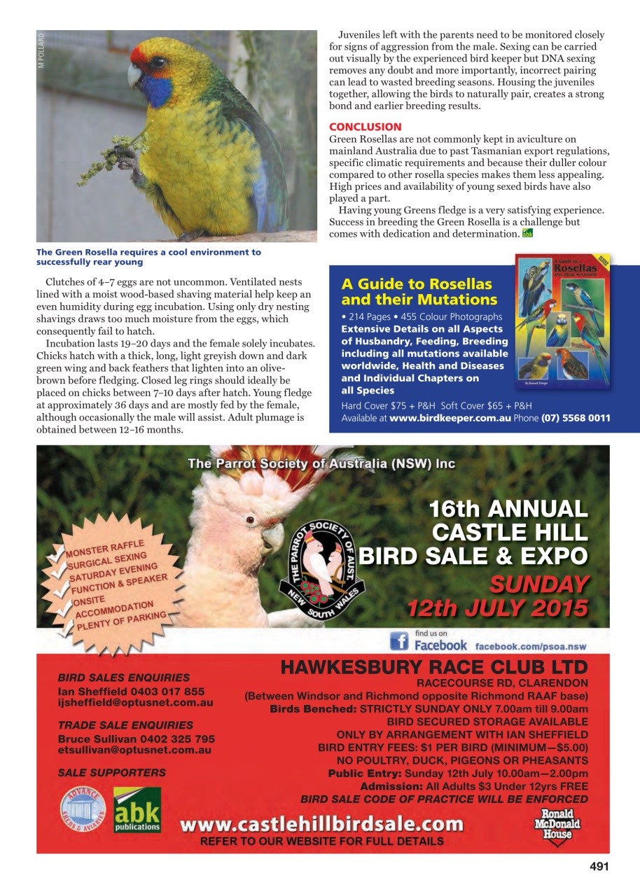 Australian Birdkeeper Magazine Preview Pages