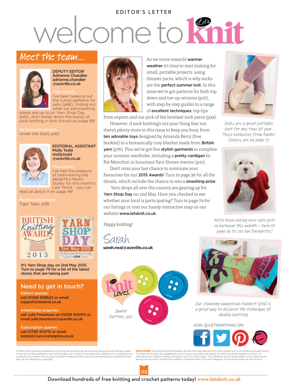 Let's Knit Preview Pages