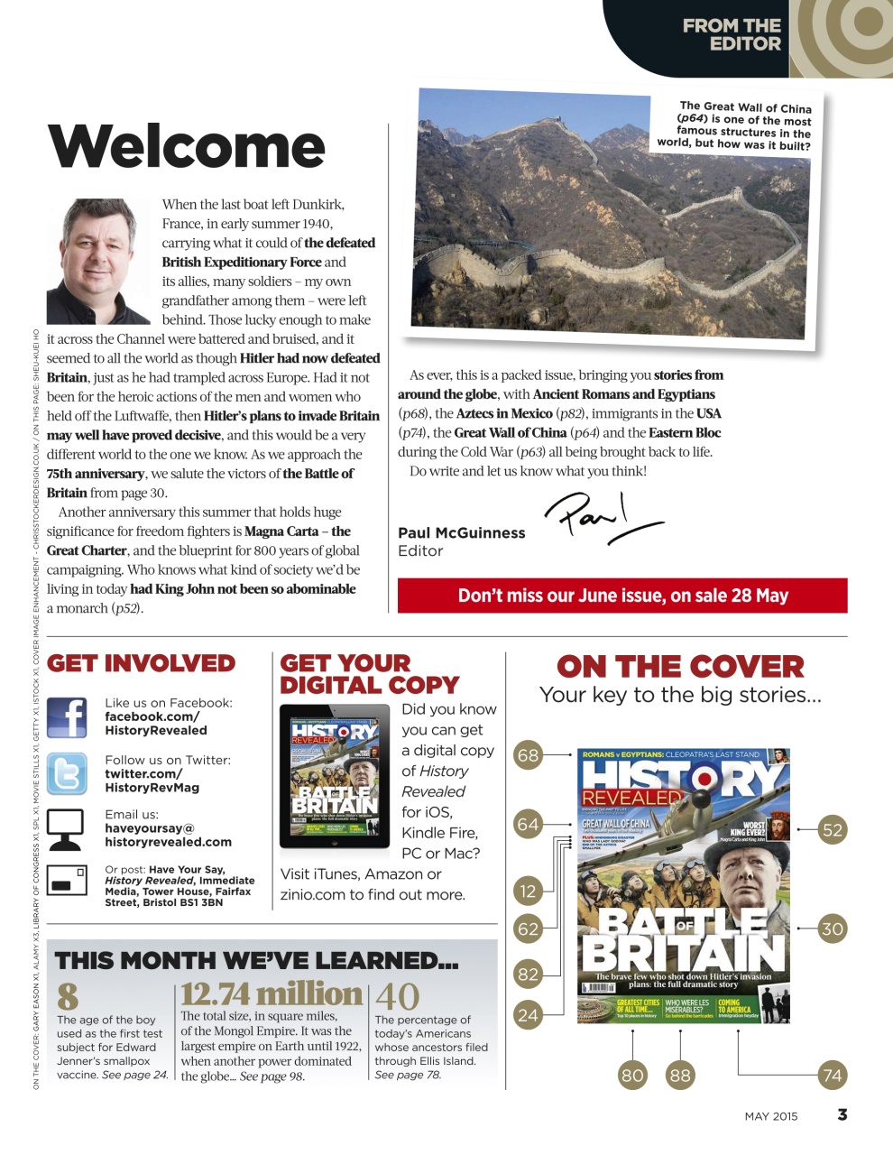 BBC History Revealed Magazine Preview Pages