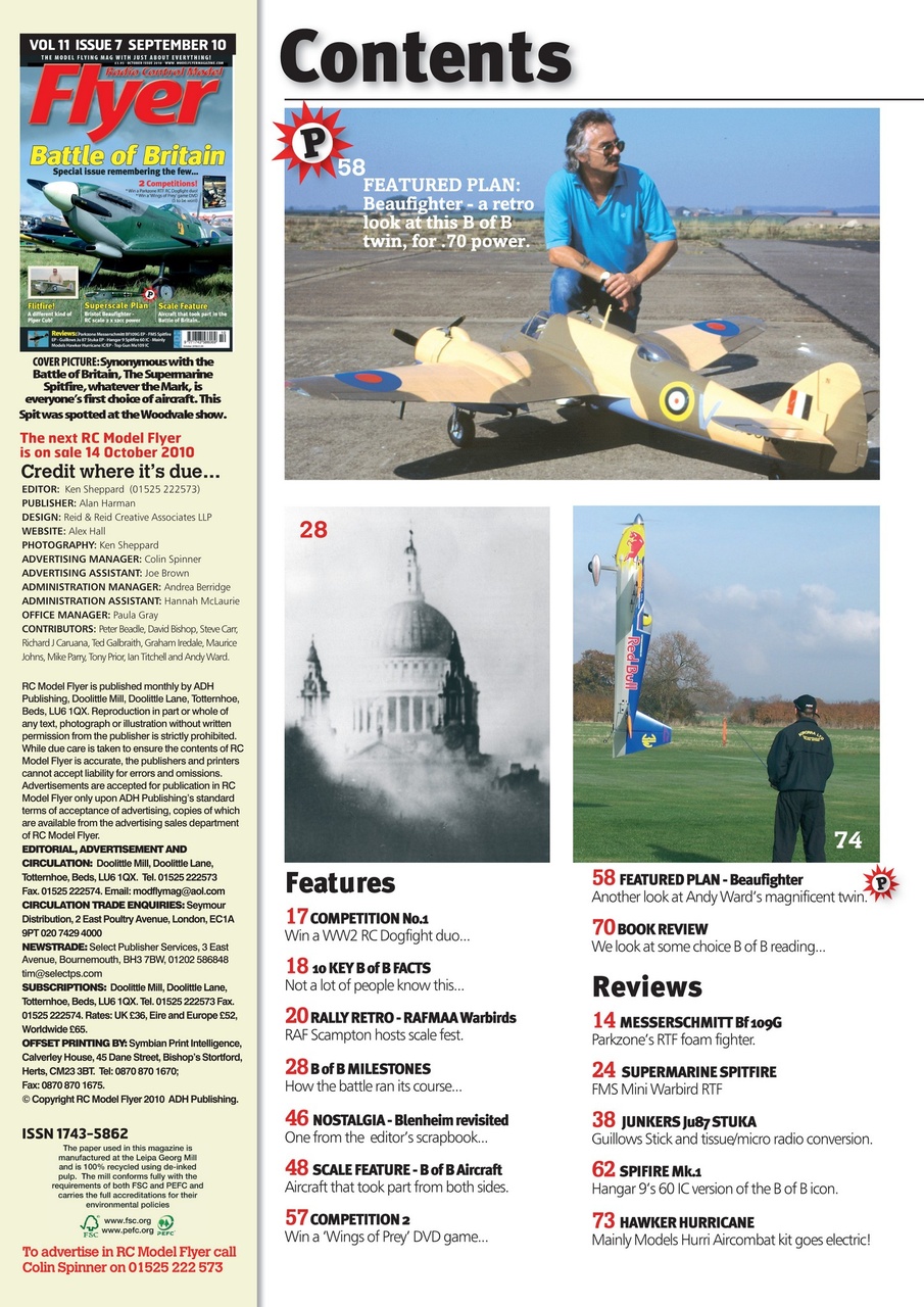 Radio Control Model Flyer Preview Pages