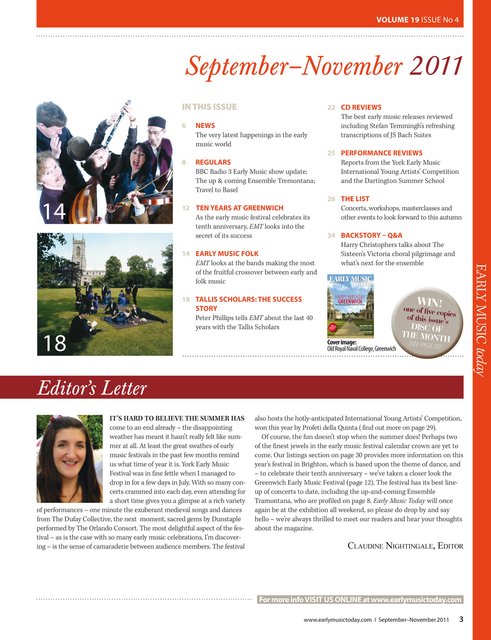 Early Music Today Preview Pages