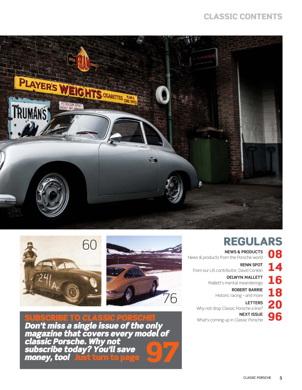 Classic Porsche Preview Pages
