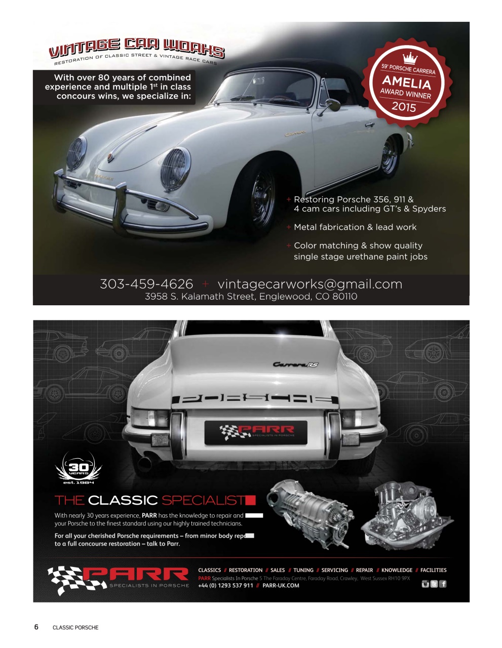 Classic Porsche Preview Pages