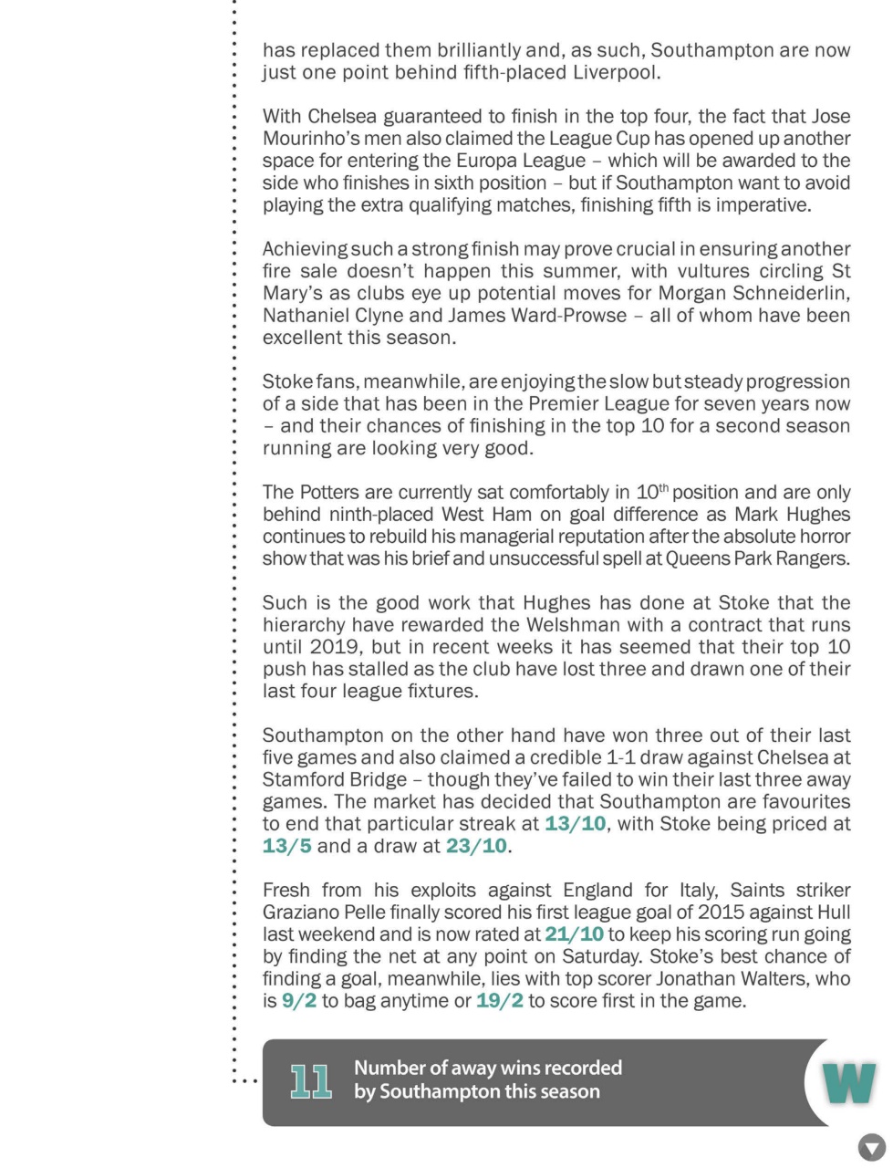 Sports Betting Weekly Preview Pages
