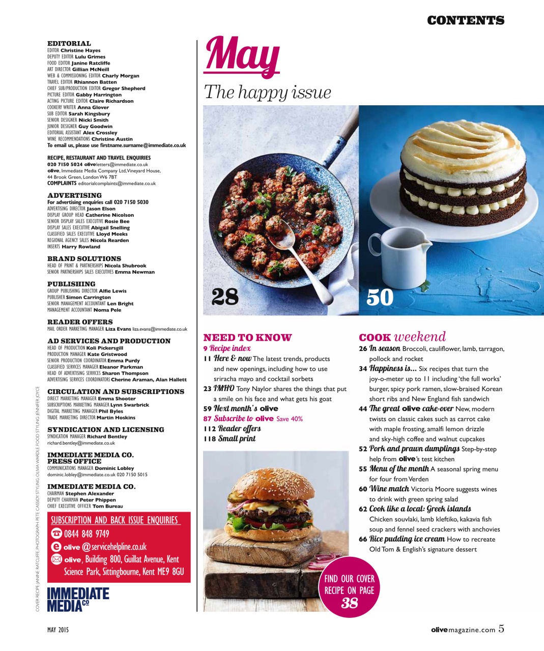 Olive Magazine Preview Pages