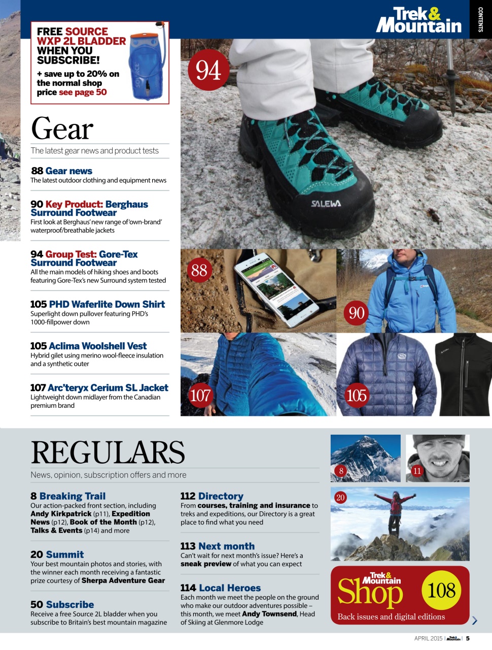 Trek & Mountain Magazine Preview Pages