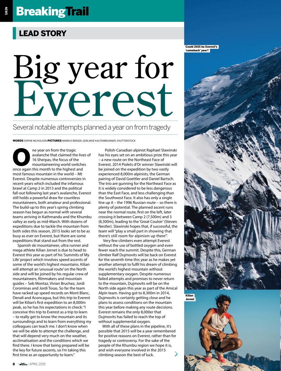 Trek & Mountain Magazine Preview Pages