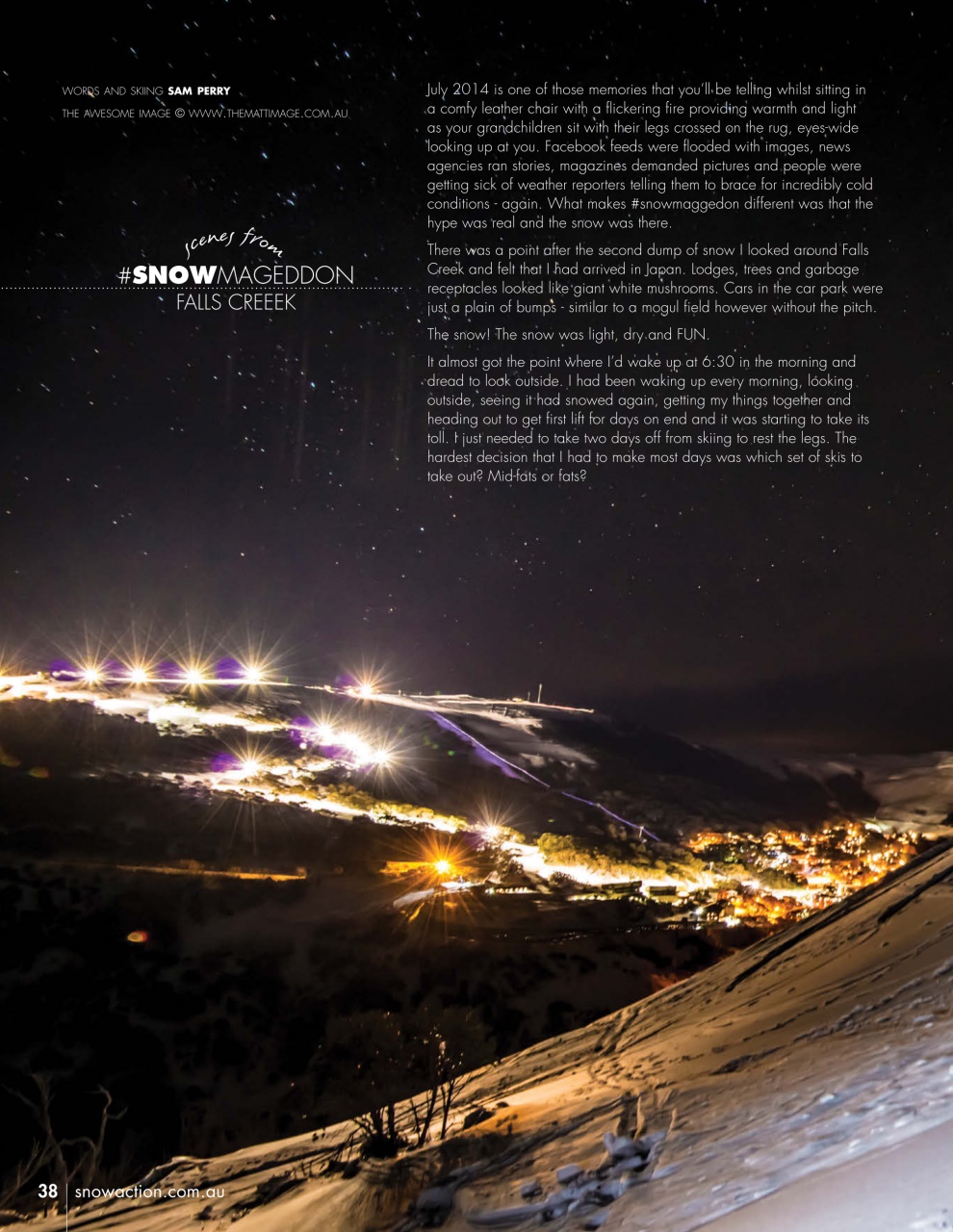 Snow Action Preview Pages