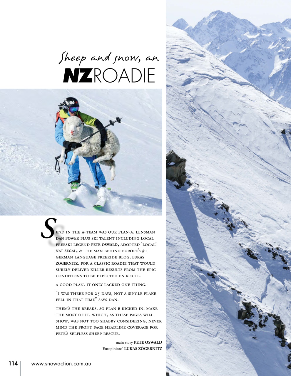 Snow Action Preview Pages