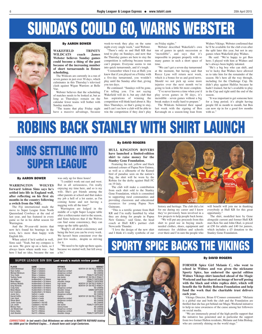 League Express Preview Pages
