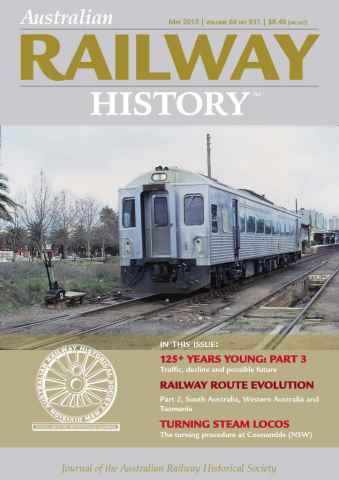 Australian Railway History issue May-15