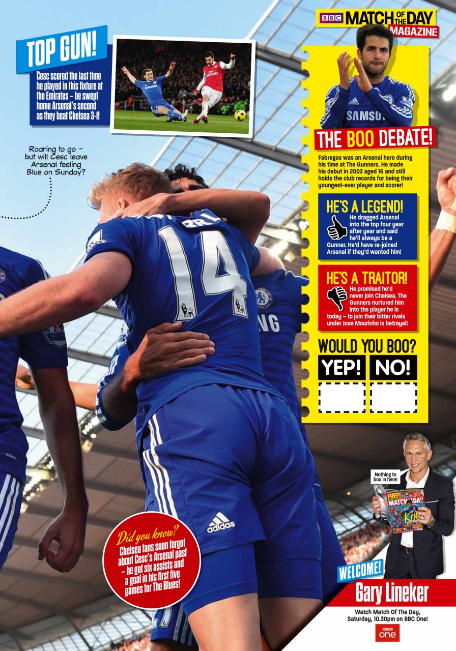 Match of the Day Preview Pages