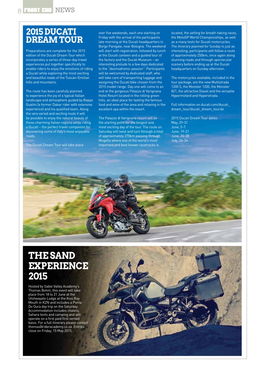SuperBike South Africa Preview Pages