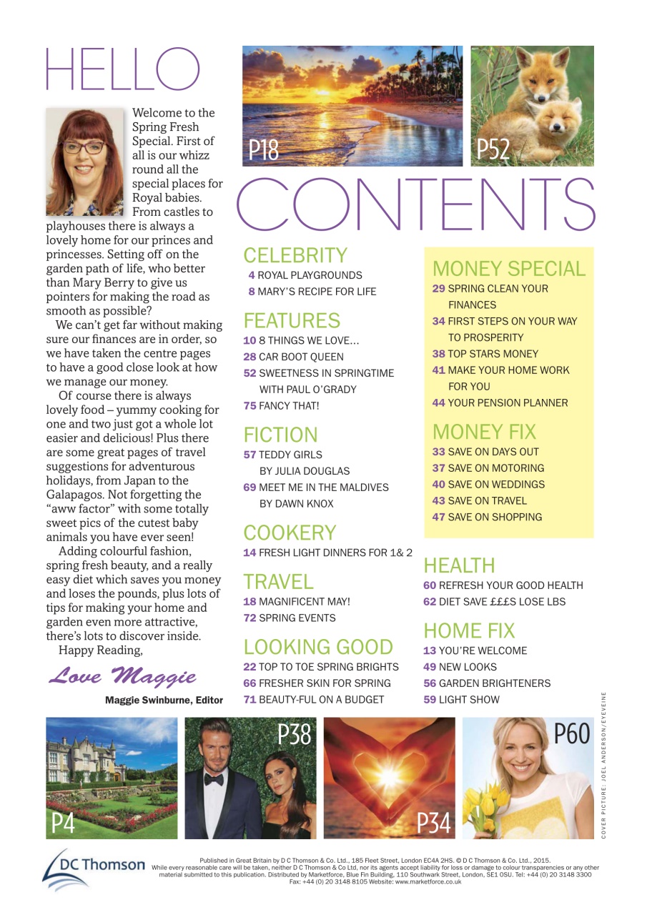 My Weekly Special Preview Pages