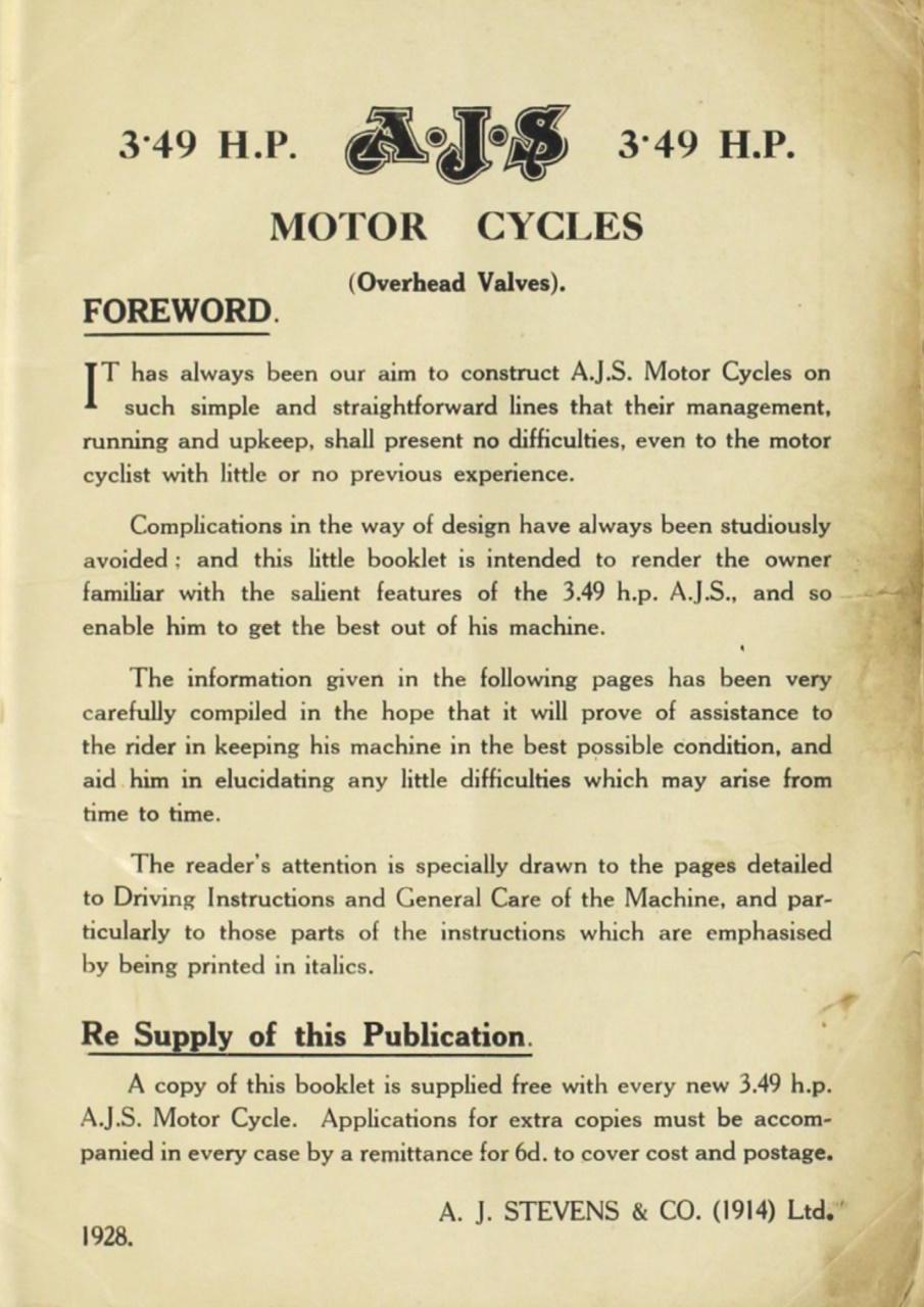 The Classic MotorCycle Preview Pages