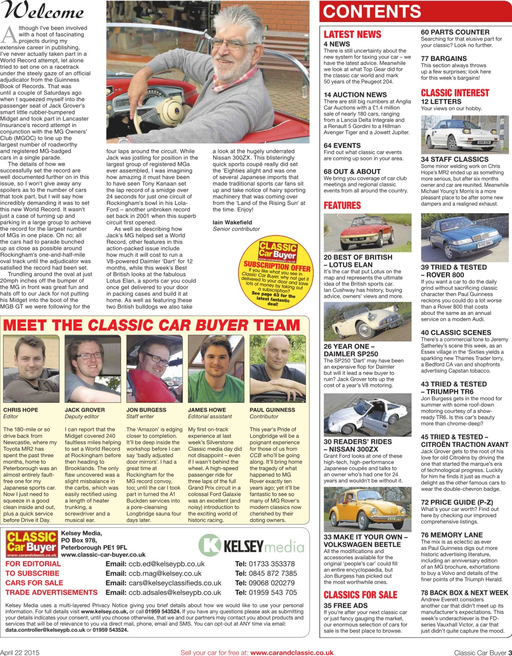Classic Car Buyer Preview Pages