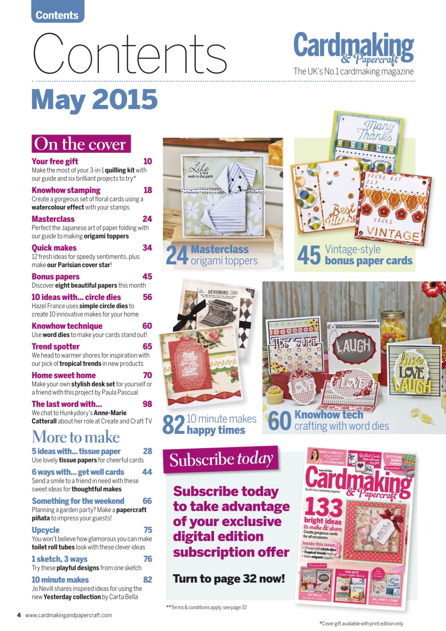 Cardmaking & Papercraft Preview Pages