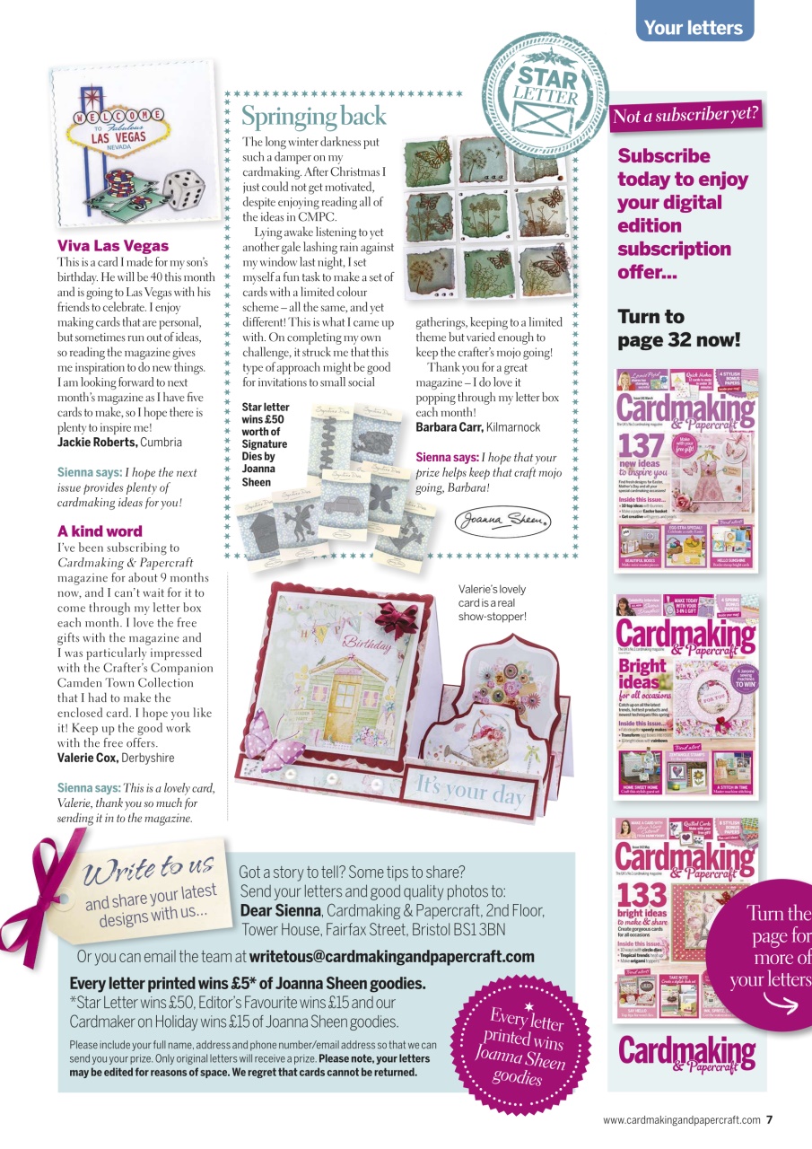 Cardmaking & Papercraft Preview Pages