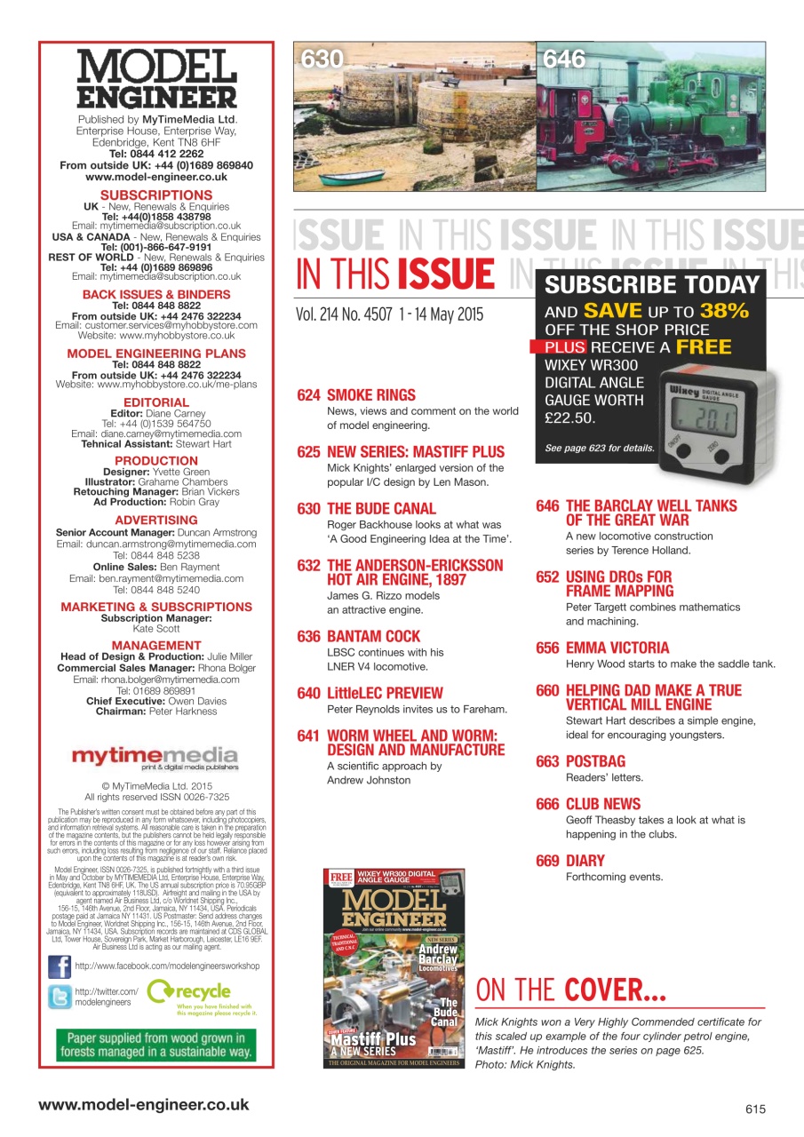 Model Engineer Preview Pages