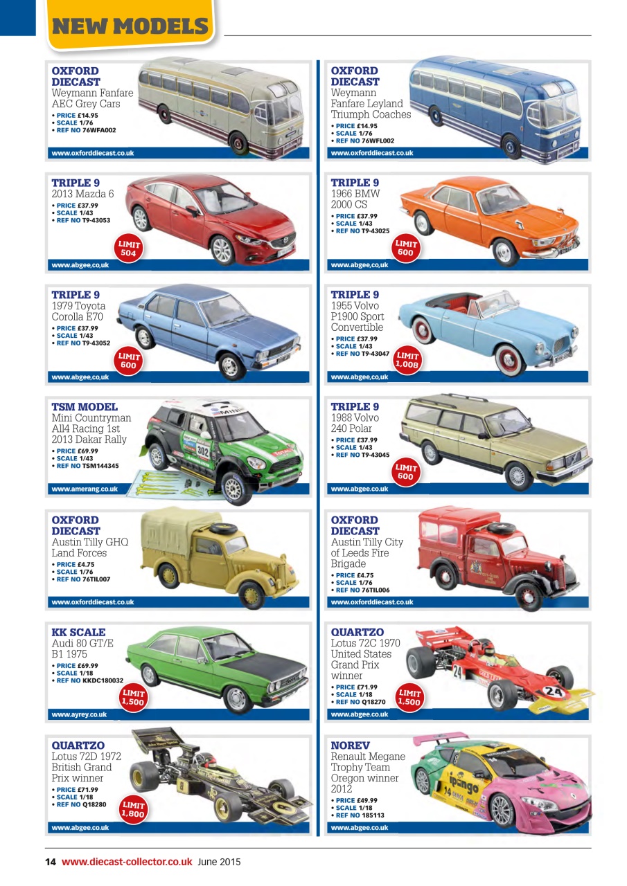 Diecast Collector Preview Pages