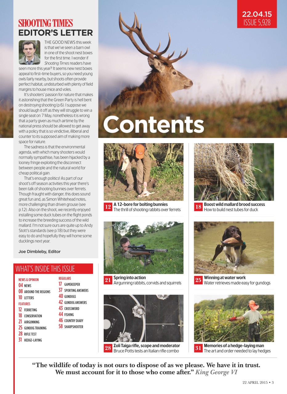 Shooting Times & Country Preview Pages