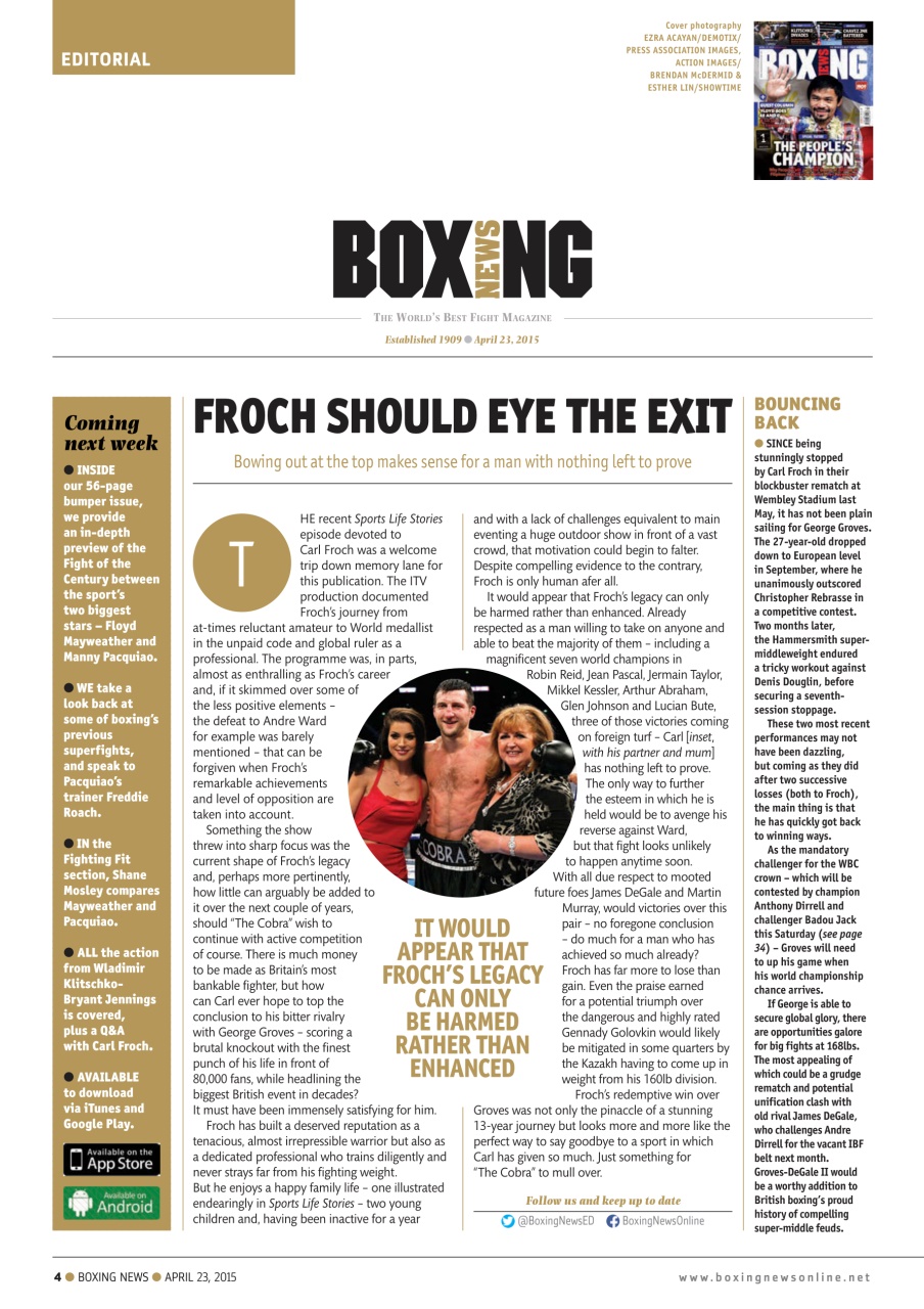 Boxing News Preview Pages