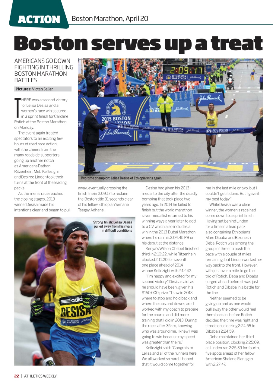 AW – Athletics Weekly Magazine Preview Pages