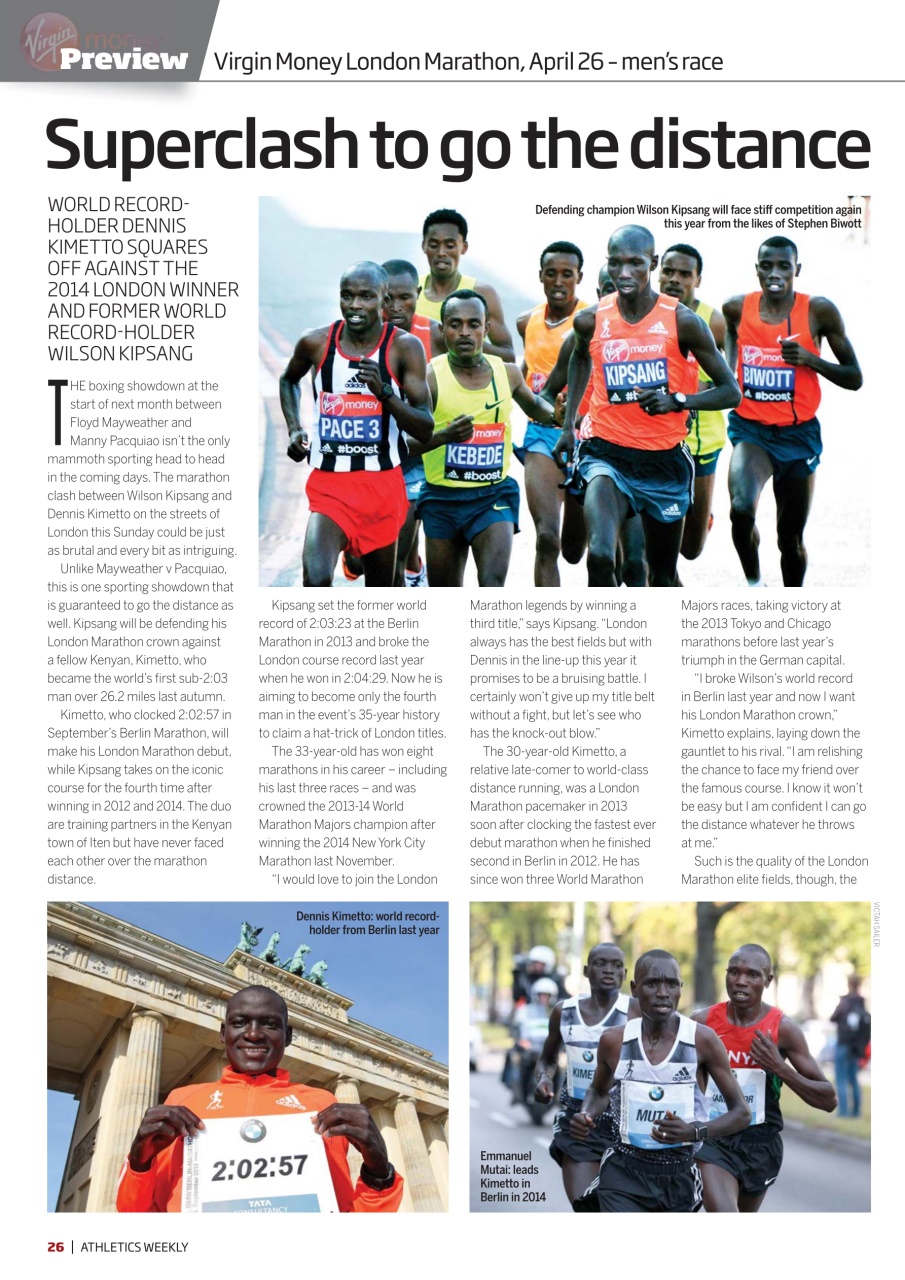 AW – Athletics Weekly Magazine Preview Pages