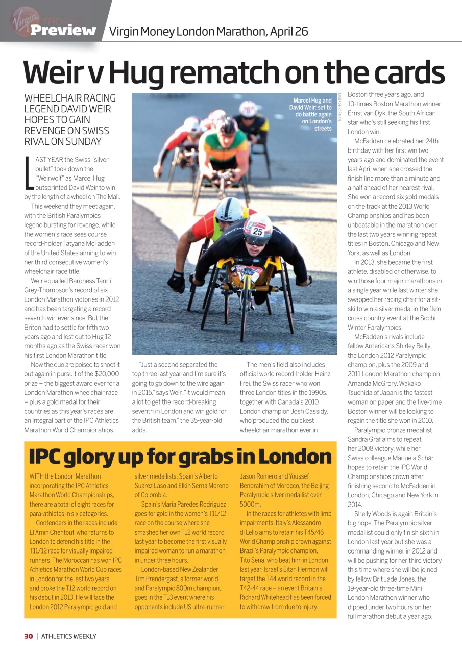 AW – Athletics Weekly Magazine Preview Pages