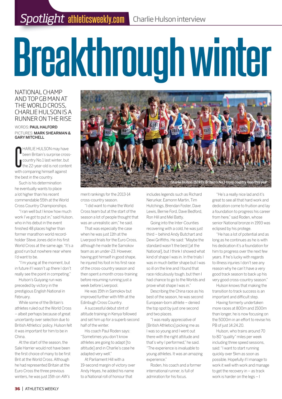 AW – Athletics Weekly Magazine Preview Pages