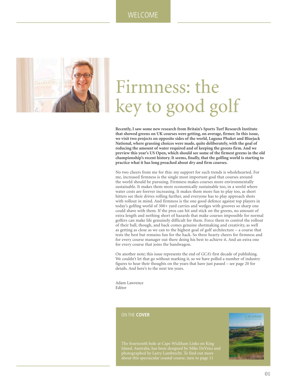 Golf Course Architecture Preview Pages