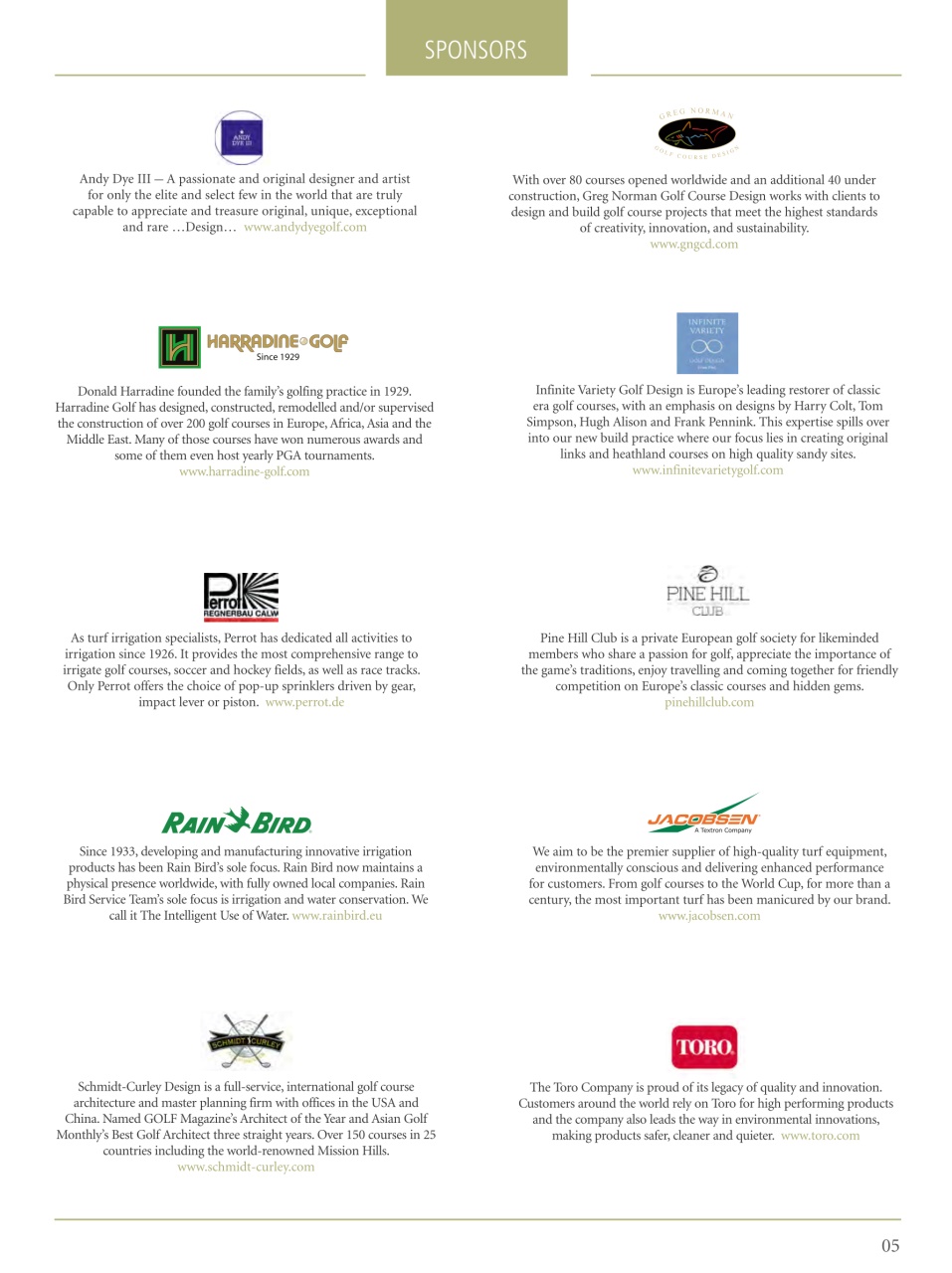 Golf Course Architecture Preview Pages