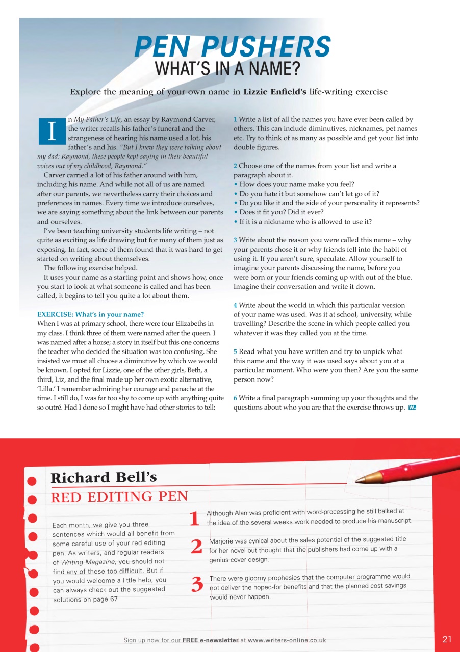 Writing Magazine Preview Pages