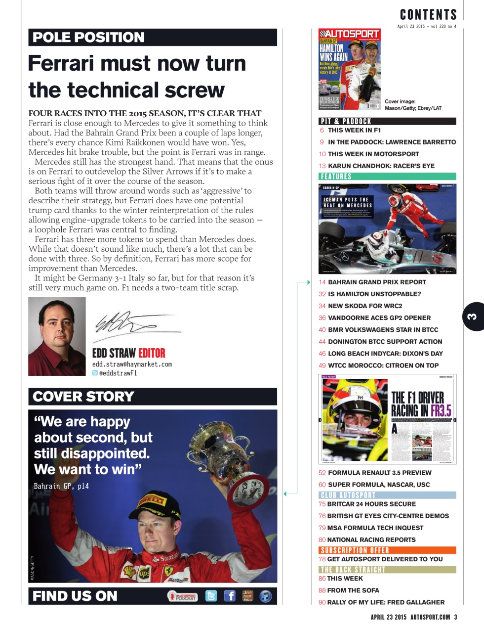 Autosport Preview Pages