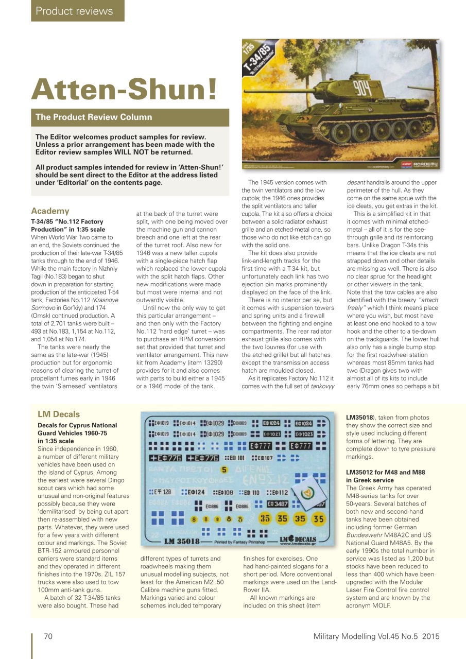 Military Modelling International Magazine Preview Pages