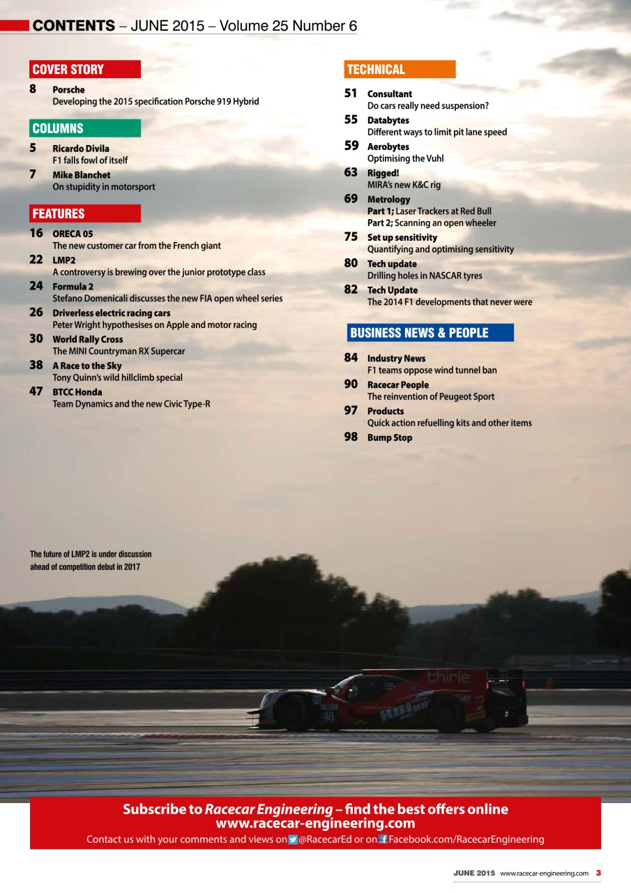 Racecar Engineering Preview Pages