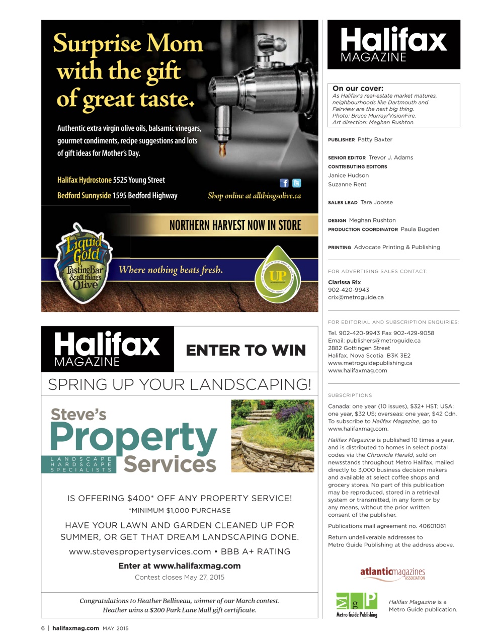 Halifax Magazine Preview Pages