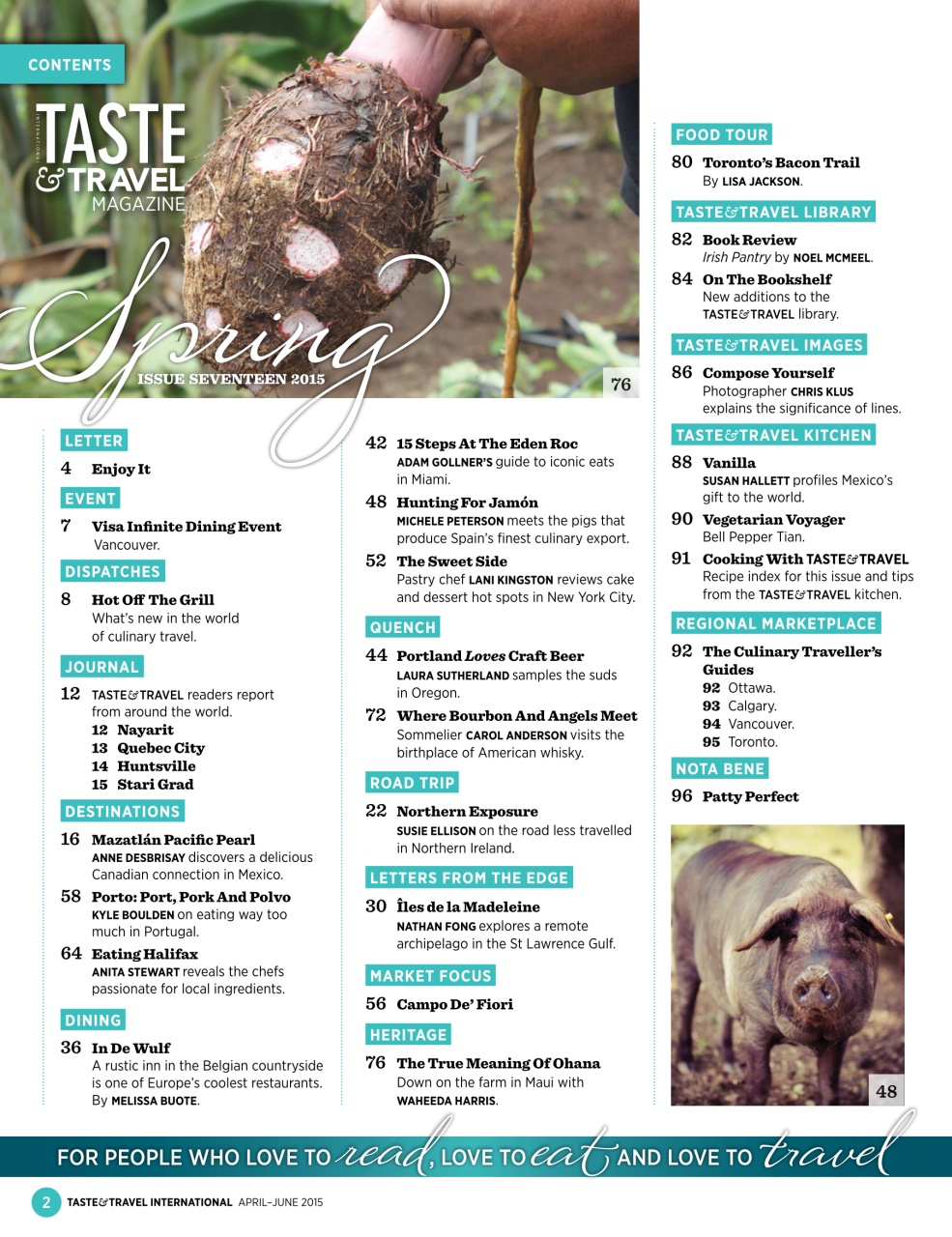 Taste & Travel International Preview Pages