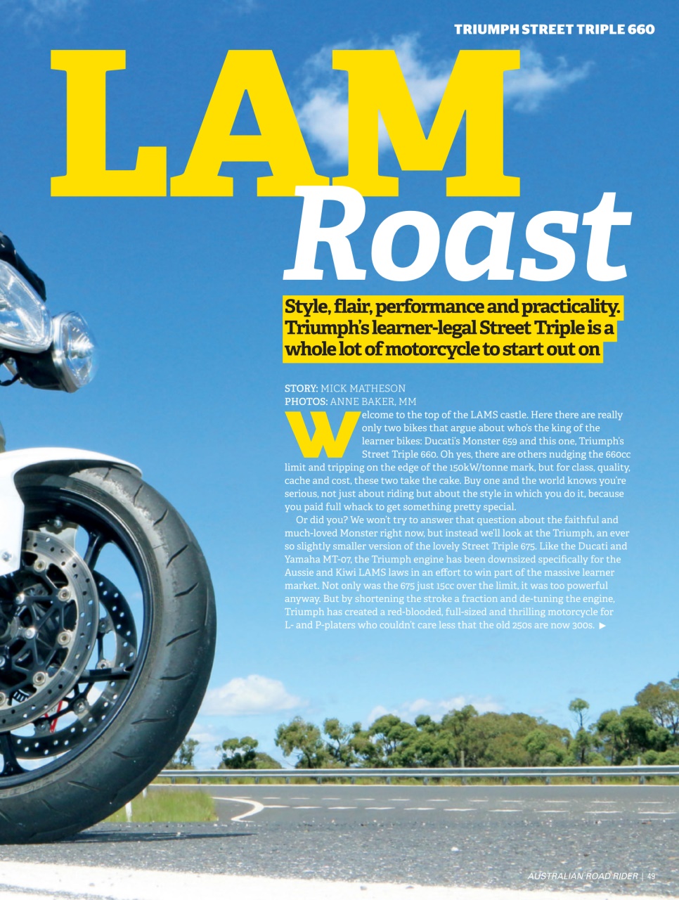 Australian Road Rider Preview Pages