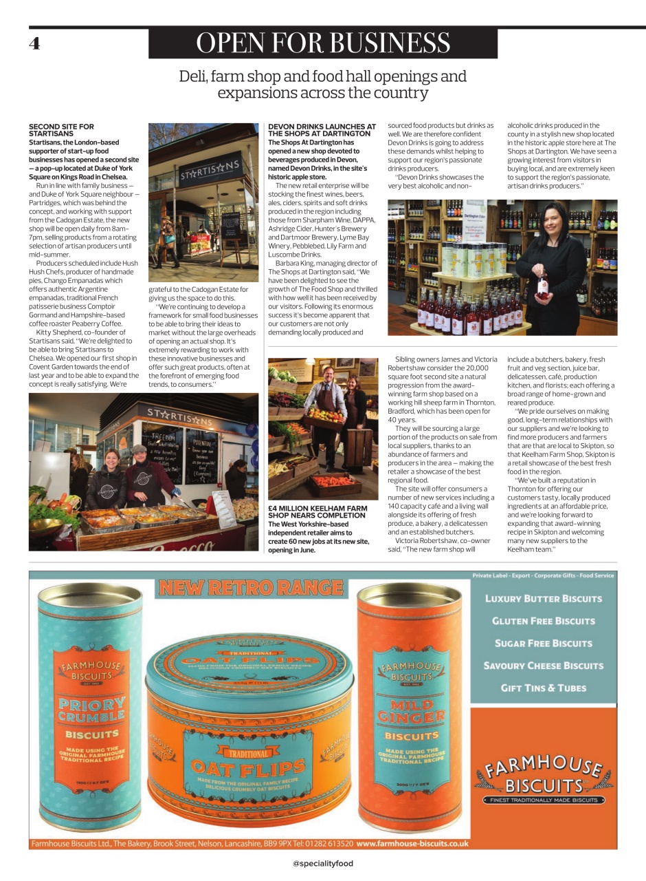 Speciality Food Preview Pages