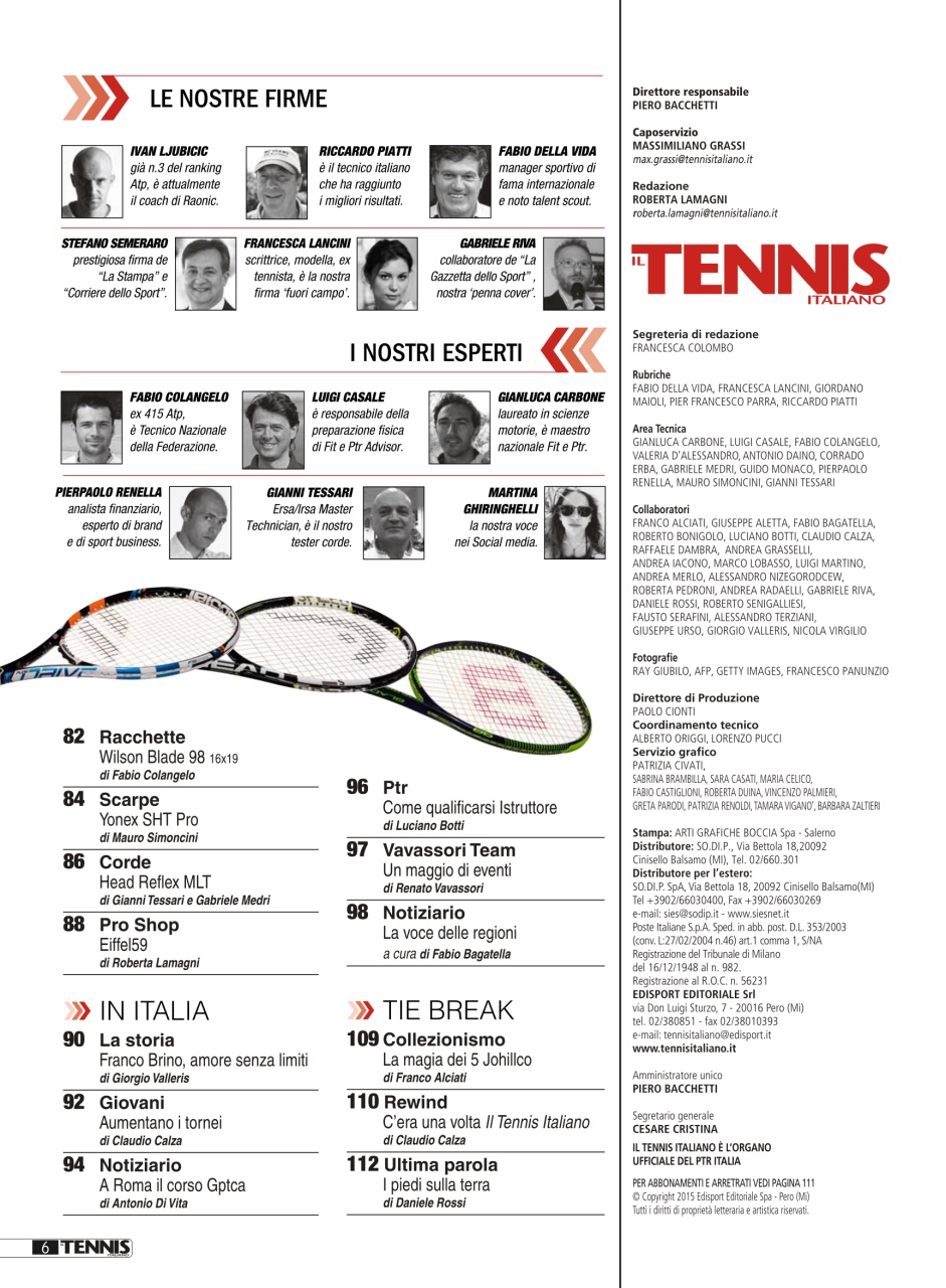 Il Tennis Italiano Preview Pages