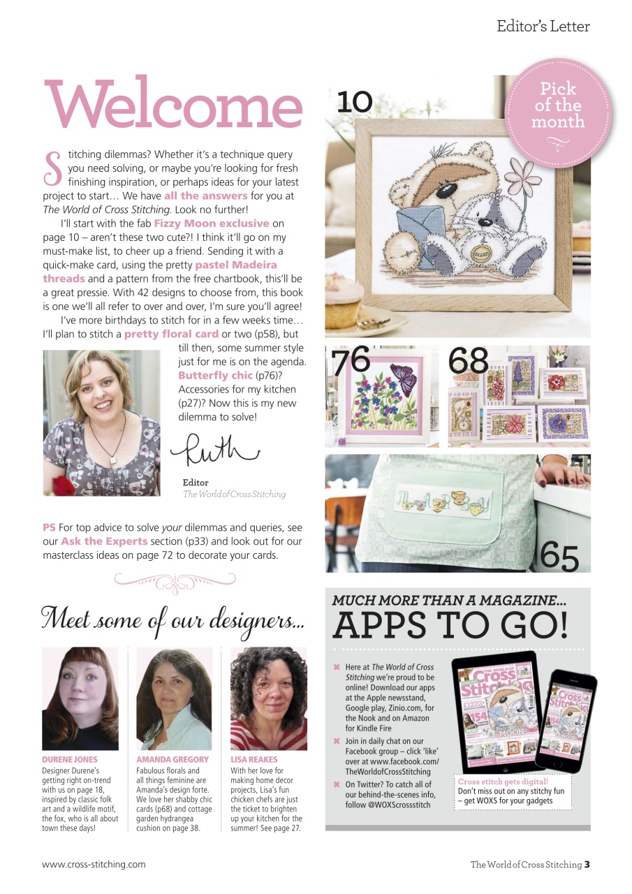 The World of Cross Stitching Preview Pages