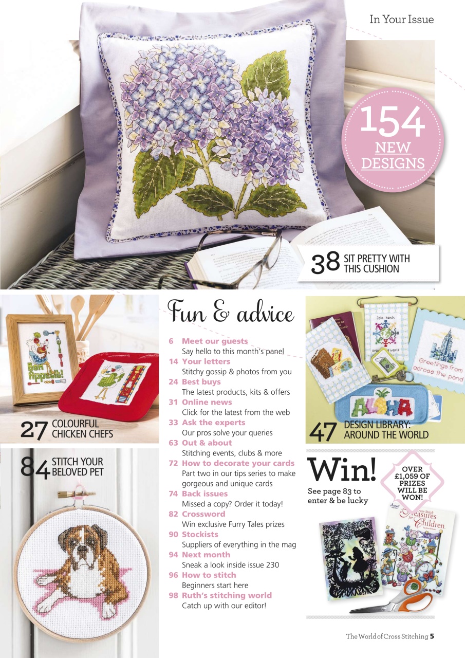 The World of Cross Stitching Preview Pages
