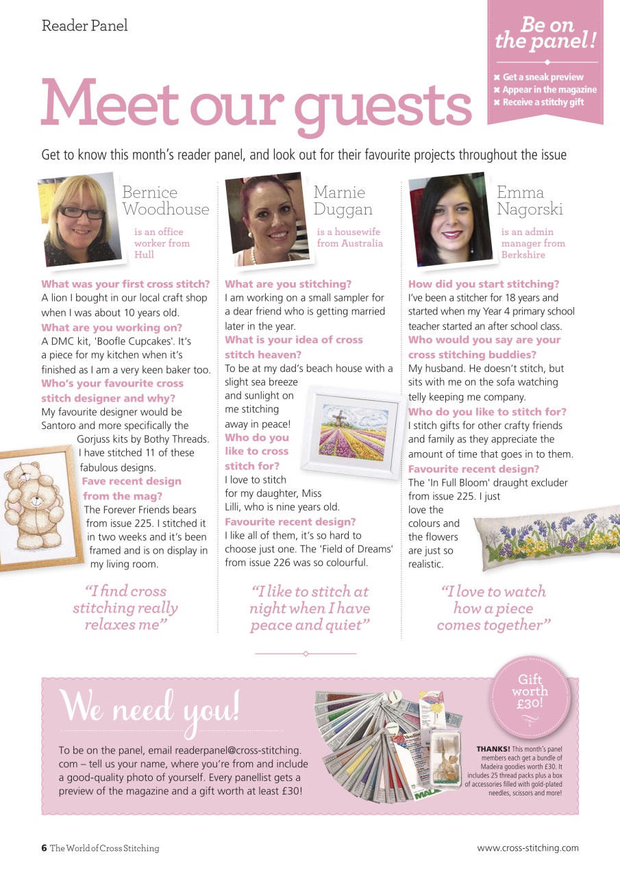 The World of Cross Stitching Preview Pages