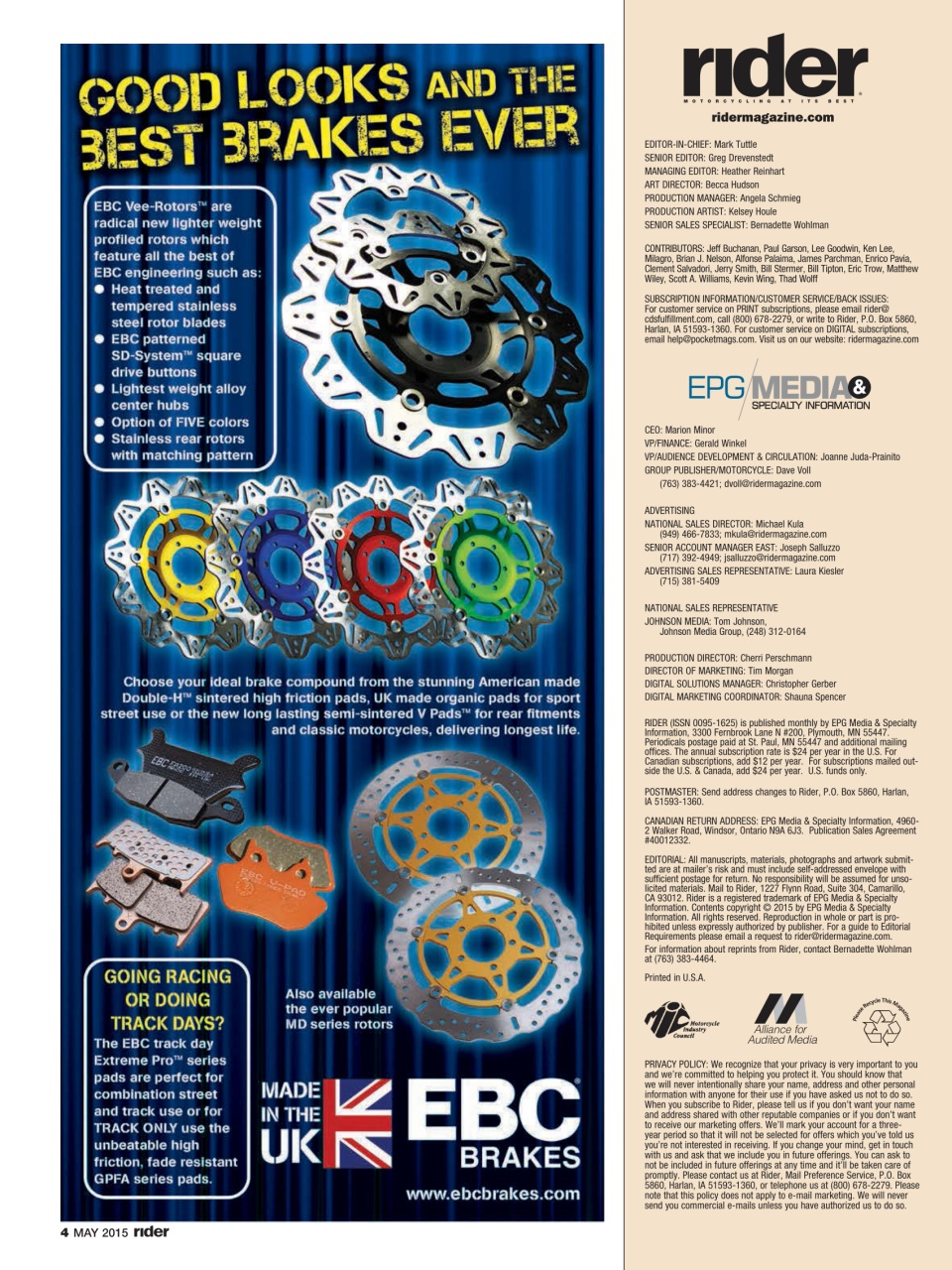 Rider Magazine Preview Pages