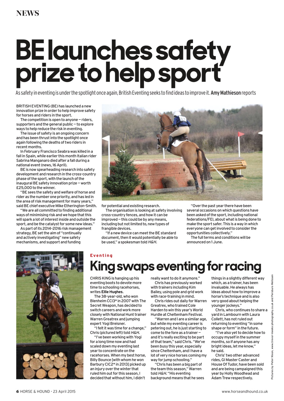 Horse & Hound Preview Pages
