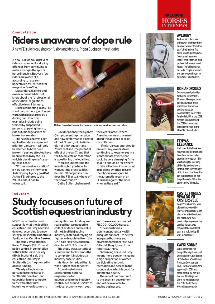 Horse & Hound Preview Pages
