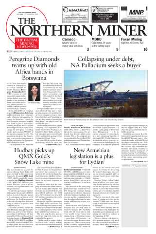 The Northern Miner issue Vol. 101 No. 11