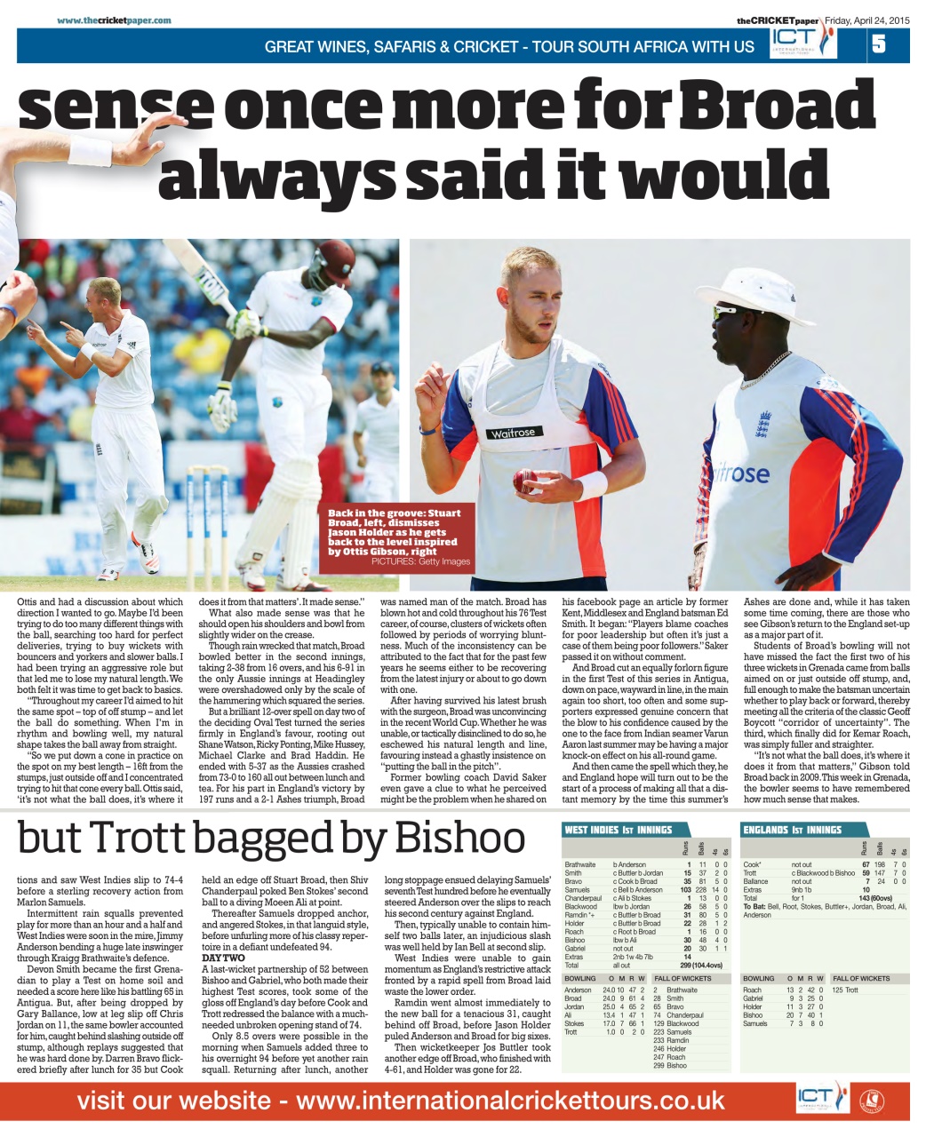 The Cricket Paper Preview Pages