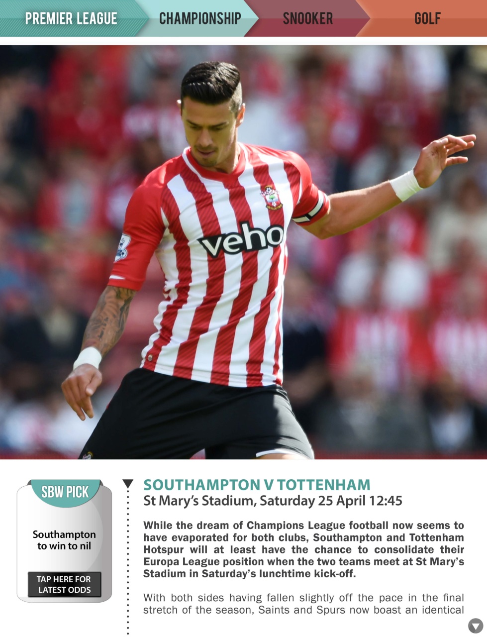 Sports Betting Weekly Preview Pages